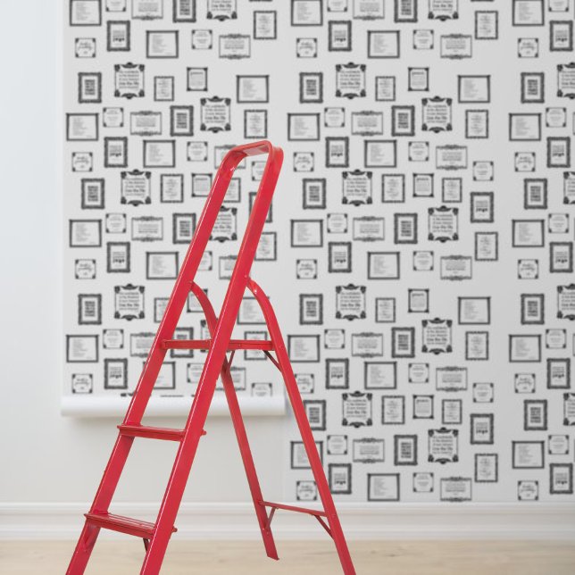 Peel and stick framed quotes wallpaper (Peel and stick framed quotes wallpaper)