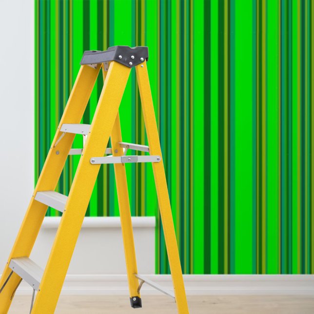 Peel and Stick green yellow stripes pattern Wallpaper (Peel and Stick green yellow stripes pattern Wallpaper)