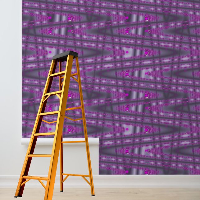 Peel and Stick Purple Pink zig-zag pattern Wallpaper (Peel and Stick Purple Pink Zigzag pattern Wallpaper
)