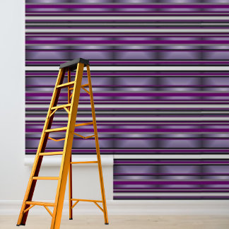 Peel and stick wallpaper black purple white stripe