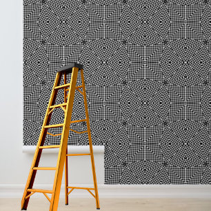 Peel and stick wallpaper Black white checks square