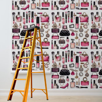 Peel and Stick wallpaper cosmetics makeup
