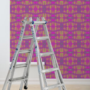 Peel and stick wallpaper pink blue taupe graphic