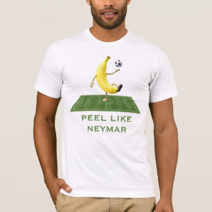 Peel Like a Champion Funny Banana Soccer Custom T-Shirt