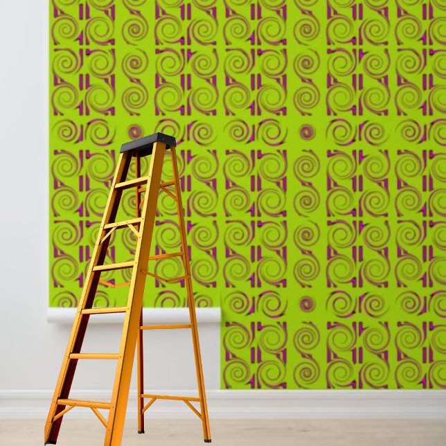 Peel Stick Modern Geometric Pattern Lime Pattern Wallpaper (Peel Stick Modern Geometric Pattern Lime Pattern Wallpaper)