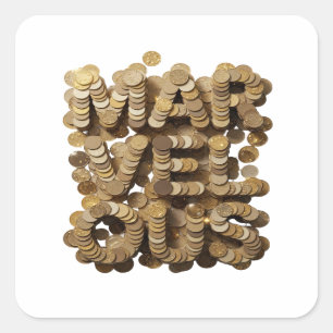 Peelable Gold MARVELS Sticker Design