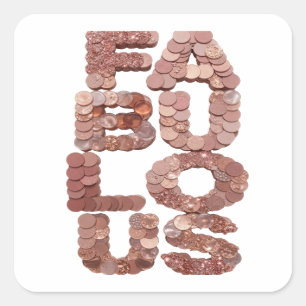 Peelable Pink FABULOUS Sticker Art