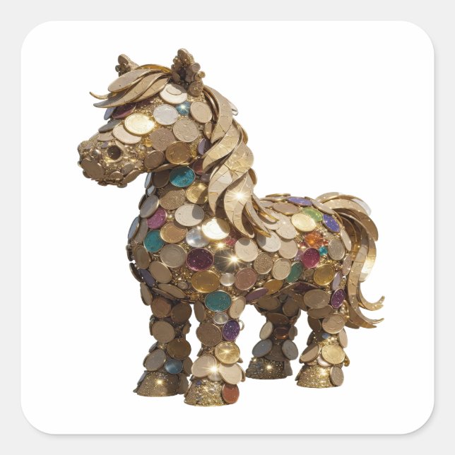 Peelable Silver Abstract Sticker Motif (Front)