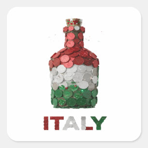 Peelable Silver ITALY Sticker Graphic