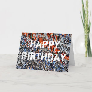 Peeled birthday card