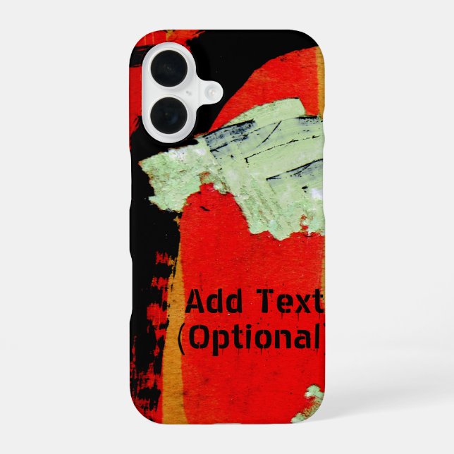 Peeled Wall Ad iPhone 16 Case (Back)