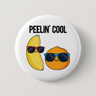 Peelin Cool Cute Fruit Pun 6 Cm Round Badge