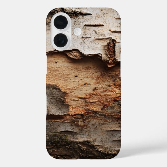 Peeling Birch Bark Texture Phone Case (Back)