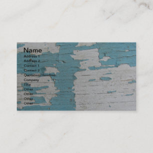 Peeling Blue and White Paints Business Card