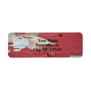 Peeling Paint Address Label Return Address Label