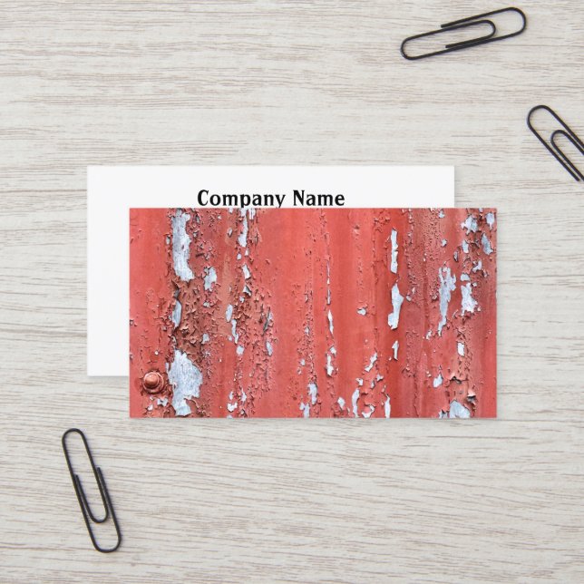 PEELING PAINT BUSINESS CARD (Front/Back In Situ)