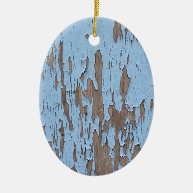 Peeling Paint Ceramic Tree Decoration (Front)