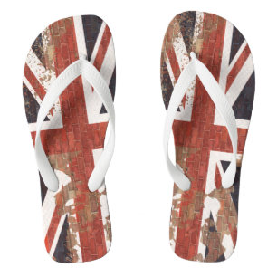 Peeling Paint Graffiti UK Union Jack Thongs