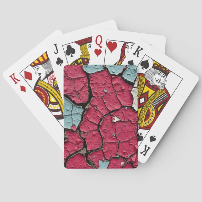 Peeling Paint Layers Playing Cards (Back)