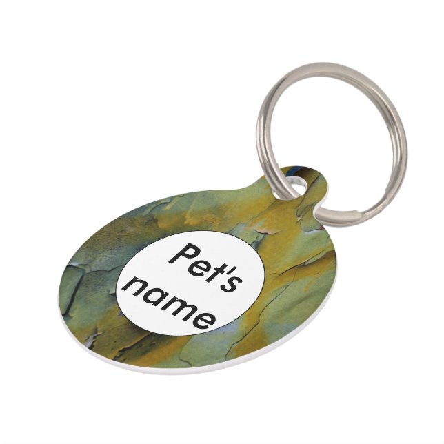 Peeling paint pet tag (Side)