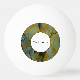 Peeling paint ping pong ball