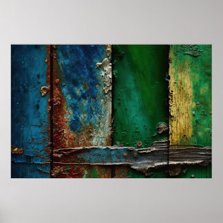 Peeling Paint, Rustic, Antique, Poster