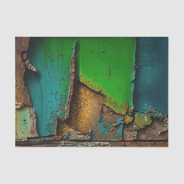  Peeling Paint, Rustic, Antique,  Tissue Paper (Front)