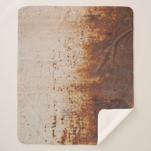 Peeling paint, rusty wall texture. sherpa blanket