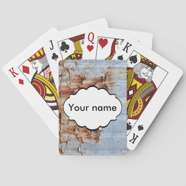 Peeling paint texture playing cards (Back)