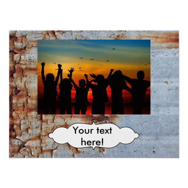 Peeling paint texture poster (Front)