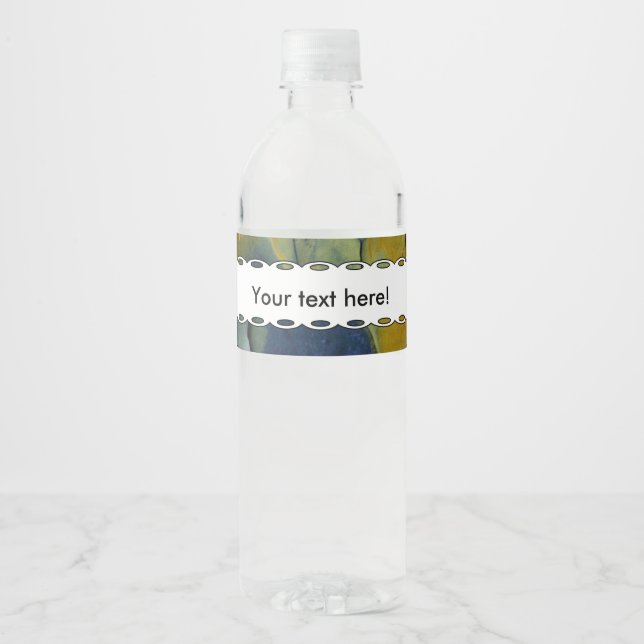 Peeling paint water bottle label (Front)