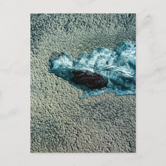 Peeling Teal Stucco Abstract, Charleston Postcard