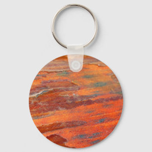 Peeling Wood Key Ring