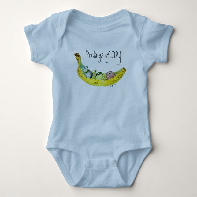 Peelings of Joy Monkeys in Banana Baby Bodysuit (Front)