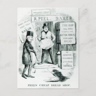 Peel's Cheap Bread Shop Postcard