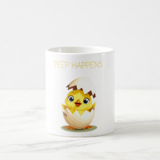 Peep Happens" Cute Chick Baby T-Shirt Coffee Mug