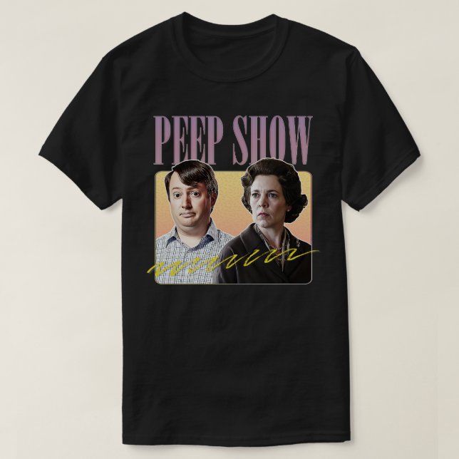 Peep Show Meme Retro Fan Artwork T-Shirt (Design Front)