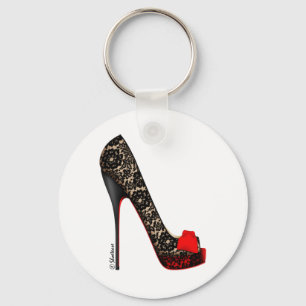 Peep Toe Platform Pump Key Ring