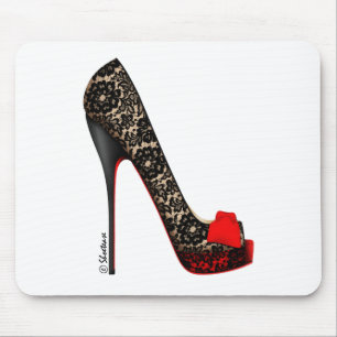Peep Toe Platform Pump Mouse Pad
