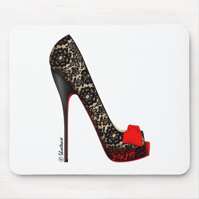 Peep Toe Platform Pump Mouse Pad (Front)