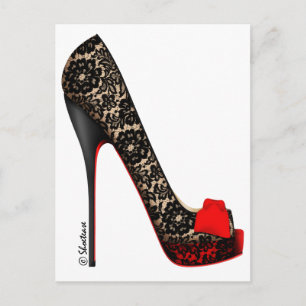 Peep Toe Platform Pump Postcard