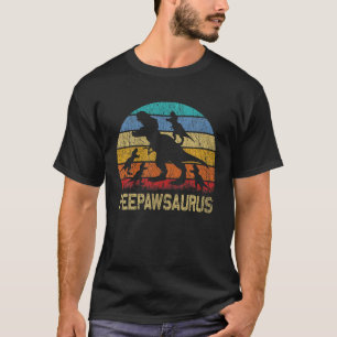 Peepaw Dinosaur T Rex Peepawsaurus 4 Kids Family M T-Shirt