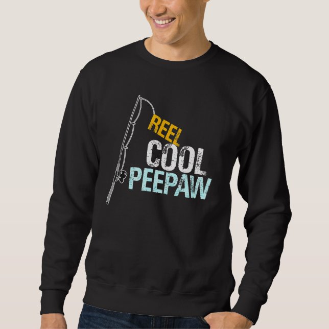 Peepaw  From Granddaughter Grandson Reel Cool Peep Sweatshirt (Front)