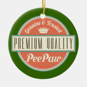 Peepaw (Funny) Gift Ceramic Ornament