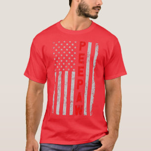 Peepaw Patriotic Funny Fathers Day Vintage America T-Shirt