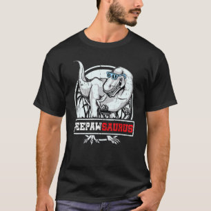 PeepawSaurus rex Dinosaur Peepaw Saurus Family T-Shirt