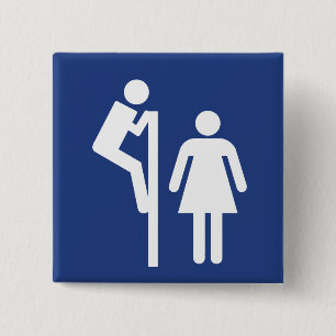 Peeper 15 Cm Square Badge