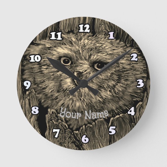Peeper Owl clock   (Front)
