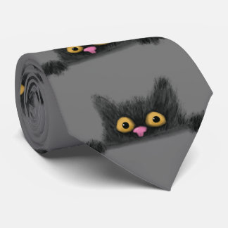 Peeping Cat Tie