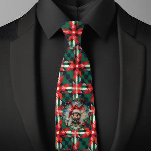 Peeping Mouse Christmas Tie